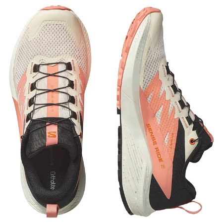 Chaussures de course Salomon Sense Ride W Beige/Corail