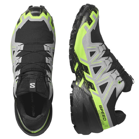 Chaussure de course Salomon Speedcross 6 GTX Gris/Noir/Vert