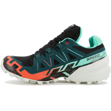 Chaussure de trail Salomon Speedcross 6 GTX W Noir/Vert/Rouge