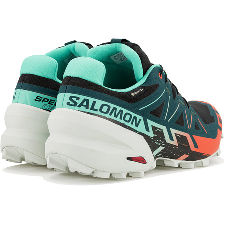 Chaussure de trail Salomon Speedcross 6 GTX W Noir/Vert/Rouge