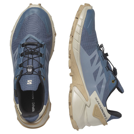 Chaussure Salomon Supercross 4 GTX Bleu grisâtre/Beige