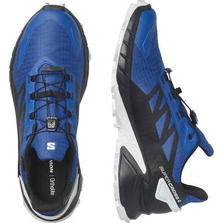 Chaussure Salomon Supercross 4 GTX Bleu/Noir