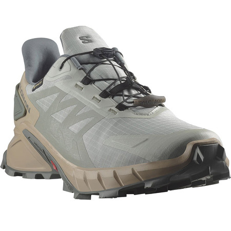 Chaussure Salomon Supercross 4 GTX Beige/Métal