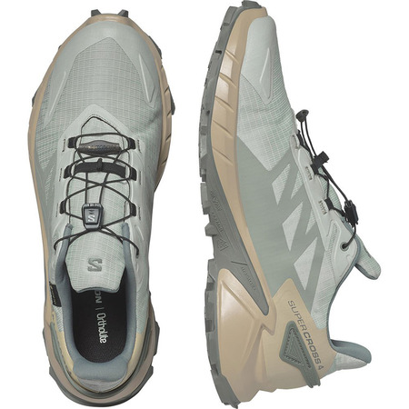 Chaussure Salomon Supercross 4 GTX Beige/Métal