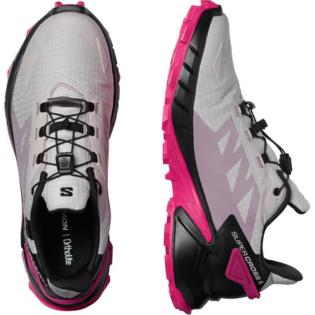 Chaussures Salomon Supercross 4 GTX W Rose/Gris/Noir