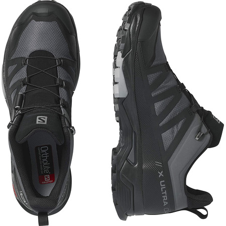 Chaussure Salomon X Ultra 4 Wide GTX Noir/Gris