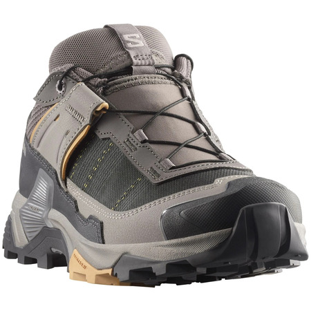 Chaussure de course Salomon X Ultra 5 GTX W Gris/Moutarde