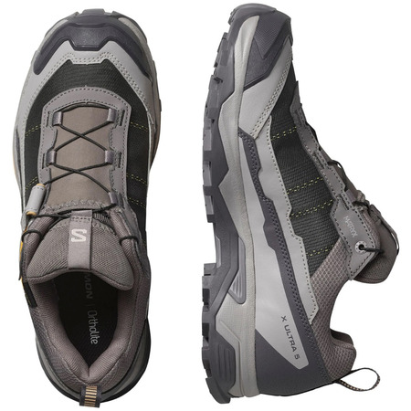 Chaussure de course Salomon X Ultra 5 GTX W Gris/Moutarde