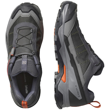 Chaussure de course Salomon X Ultra 5 Noir/Gris/Orange
