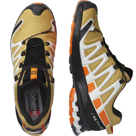 Chaussure Salomon XA Pro 3D V8 GTX Moutarde/Blanc