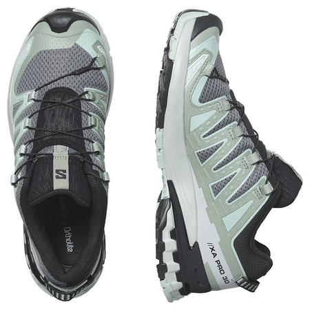 Chaussures Salomon XA PRO 3D V9 W Gris/Turquoise