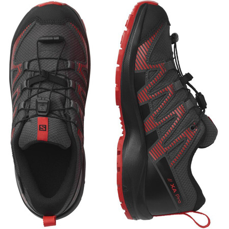 Chaussures Salomon XA Pro V8 CS WP J Gris/Orange