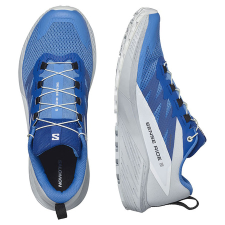 Chaussures Salomon Sense Ride 5 Bleu/Blanc