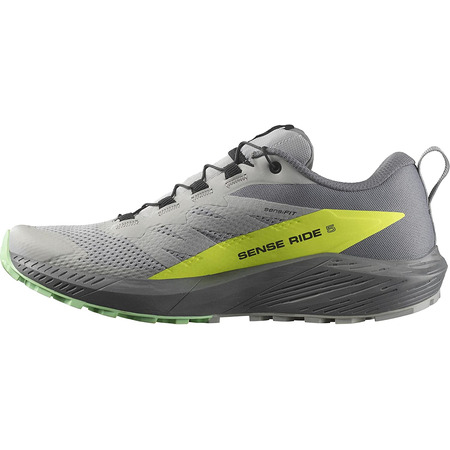 Chaussures Salomon Sense Ride 5 Gris/Lime