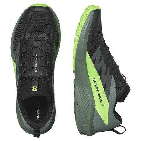 Chaussures Salomon Sense Ride 5 Nonir/Vert