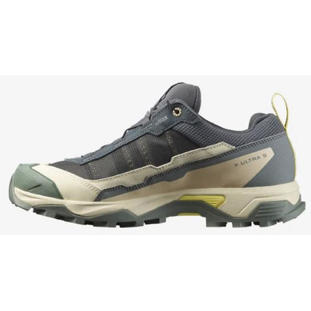 Chaussures de course Salomon X Ultra 5 GTX W Gris/Vert/Beige