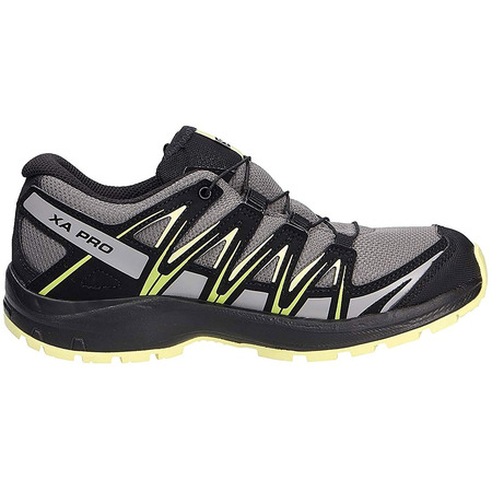 Chaussures Salomon XA PRO 3D CSWP J Gris / Noir / Jaune