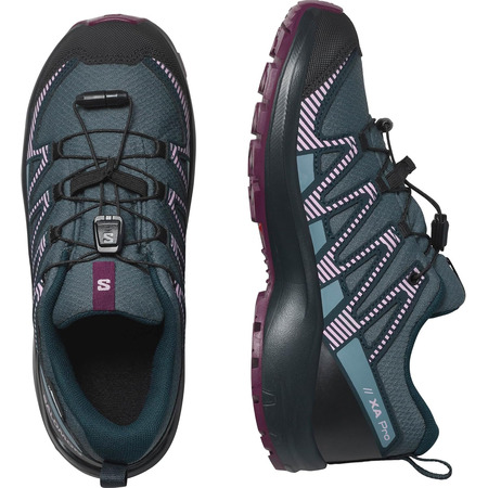 Chaussures De Course Salomon XA Pro V8 CSWP J Gris/Rose