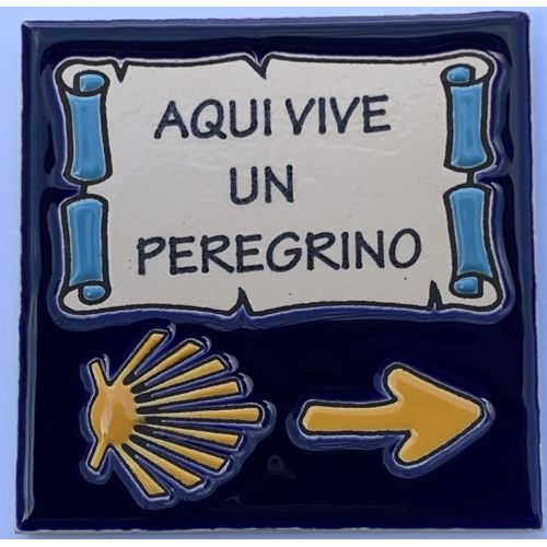Carreaux de céramique vit ici une étoile de pèlerin et Arrow 11x11