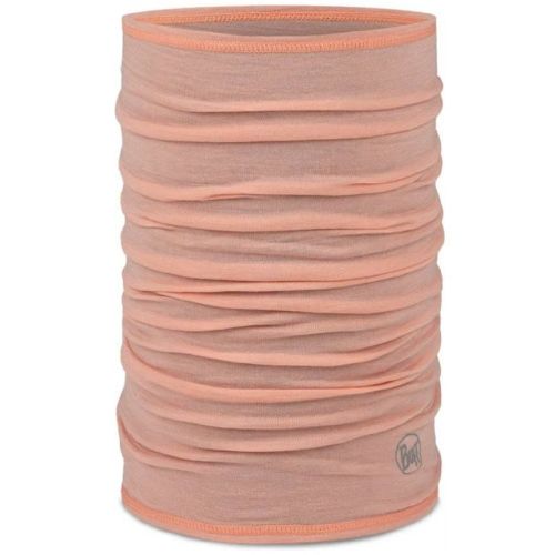 Cache-cou léger en laine mérinos Buff, corail uni