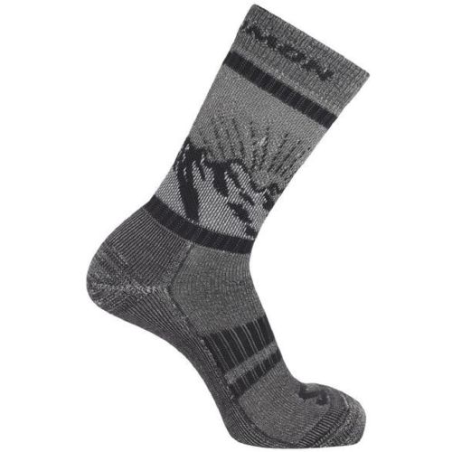 Chaussettes Salomon Retro Wool Crew Gris