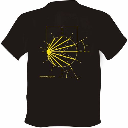 T-shirt Boceto Logo Chemin de Santiago Noir