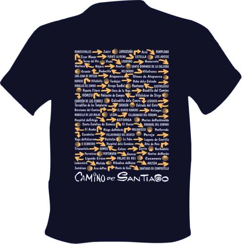 T-shirt Camino de Santiago Villages