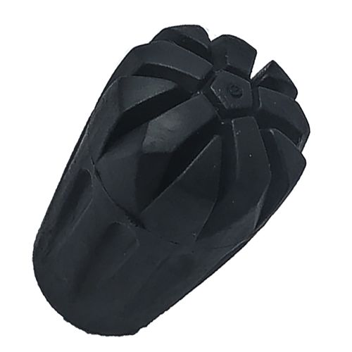 Canne de trekking en aluminium gaufré en caoutchouc