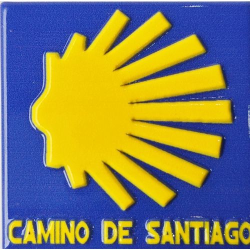 Imán Resina Star Cuadrado MyL Bleu/Amarillo