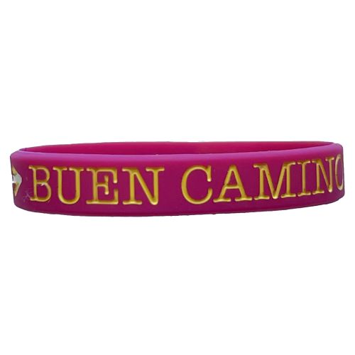 Bracelet Silicona Concha Caminho Santiago Rosa Fucsia