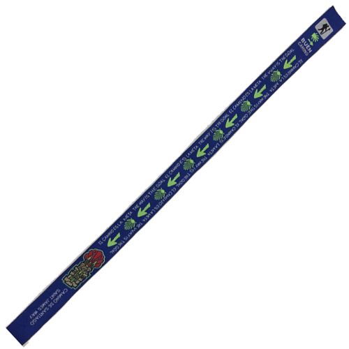 Bracelet en tissu avec flèches et étoiles Buen Camino 20 Bleu