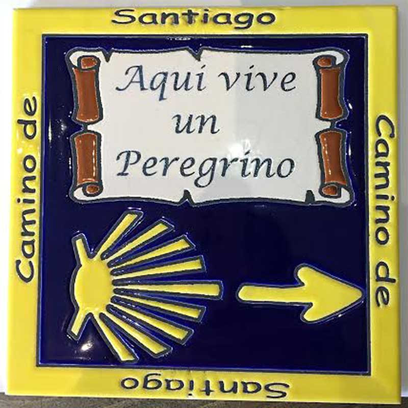 Carreaux en céramique Ici vit un Pèlerin Arrow et Star 20x20