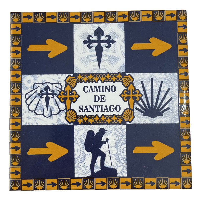 Carrelage multi-symboles Camino de Santiago 10x10