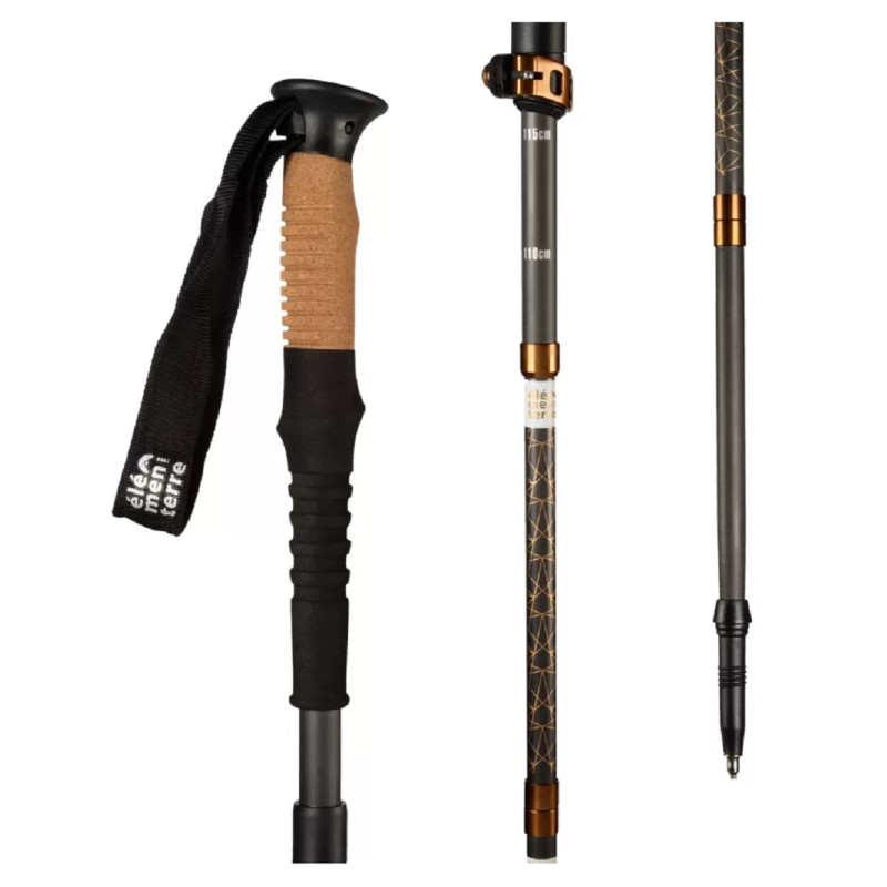 Bâton de marche Elementerre Yanburu en carbone