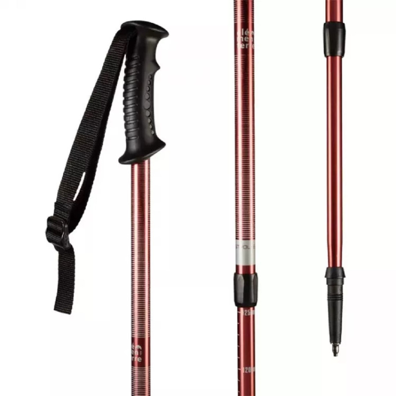 Poussettes Elementerre Canne en aluminium Rouge