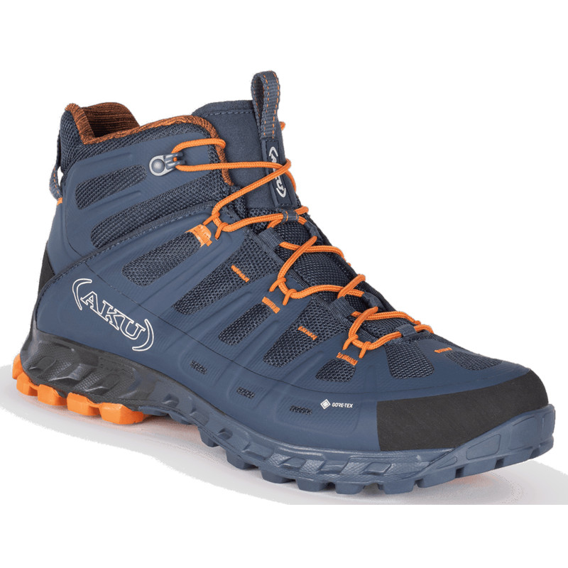 Bota Aku Selvatica Mid Goretex Bleu/Naranja