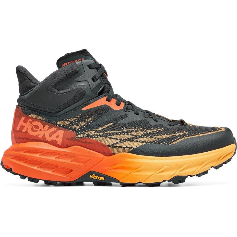 Botte Hoka Speedgoat 5 Mid GTX Noir/Orange