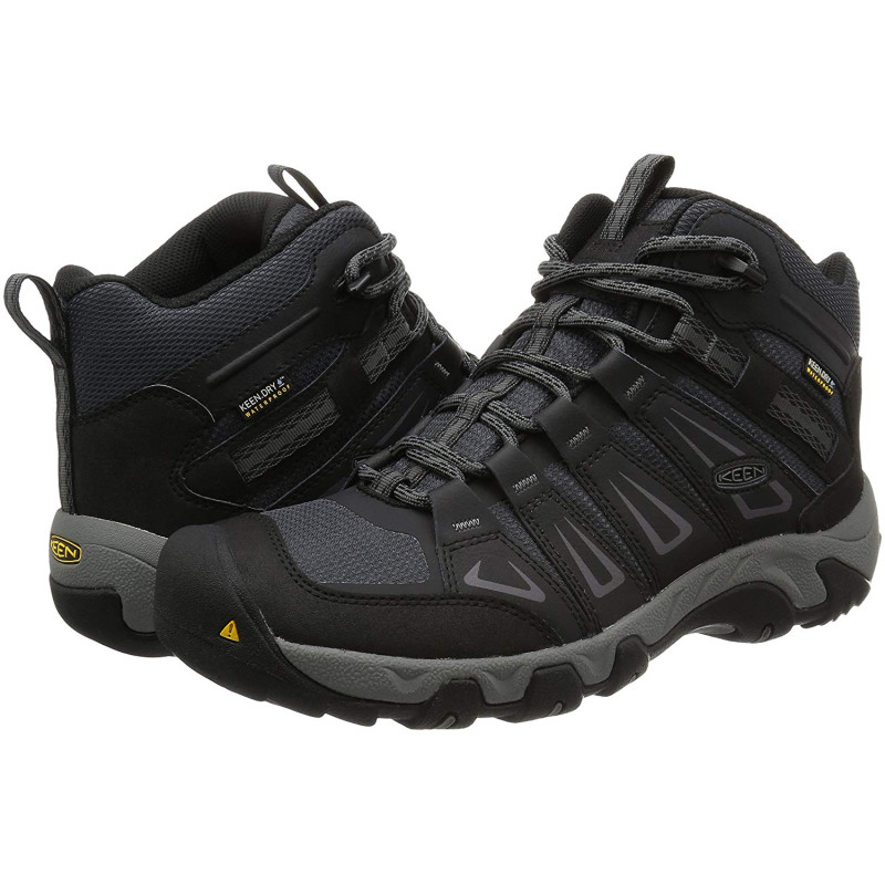 Keen Oakridge Mid WP Bottes Noir/Gris