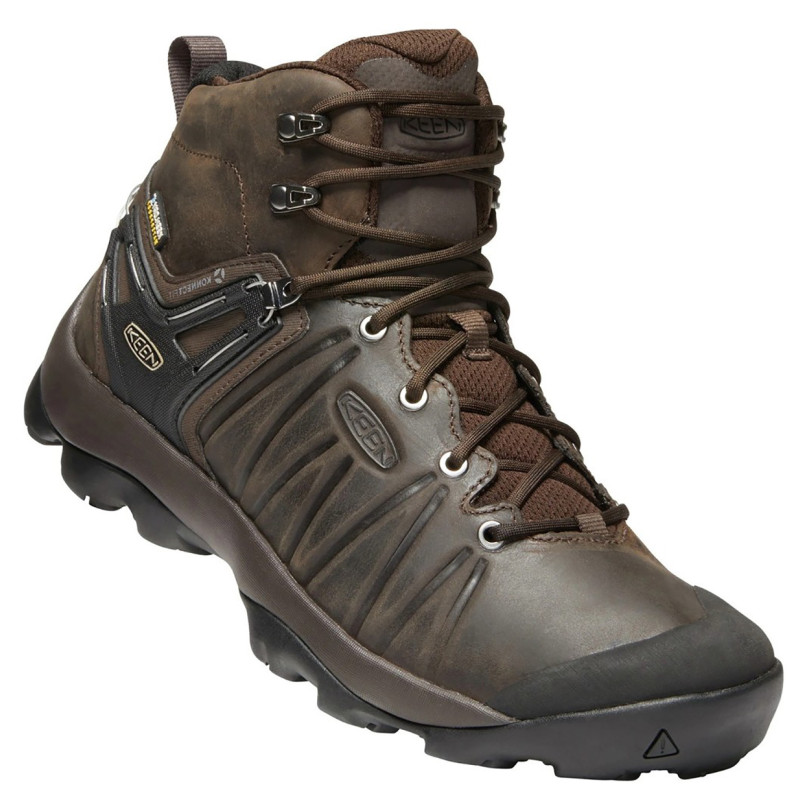 Botte Keen Venture Mid Leather WP Marron / Noir