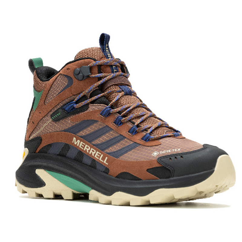 Botte Merrell Moab Speed 2 Mid GTX Marron/Marine/Noir