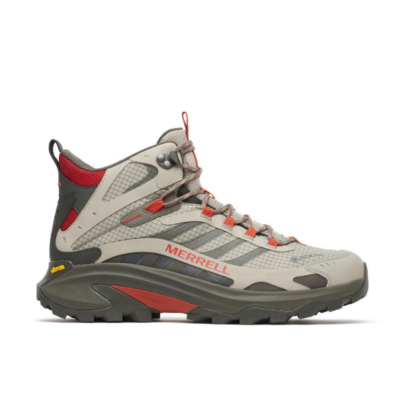 Merrell Moab Speed 2 Botte Mid GTX Stone/Rojo