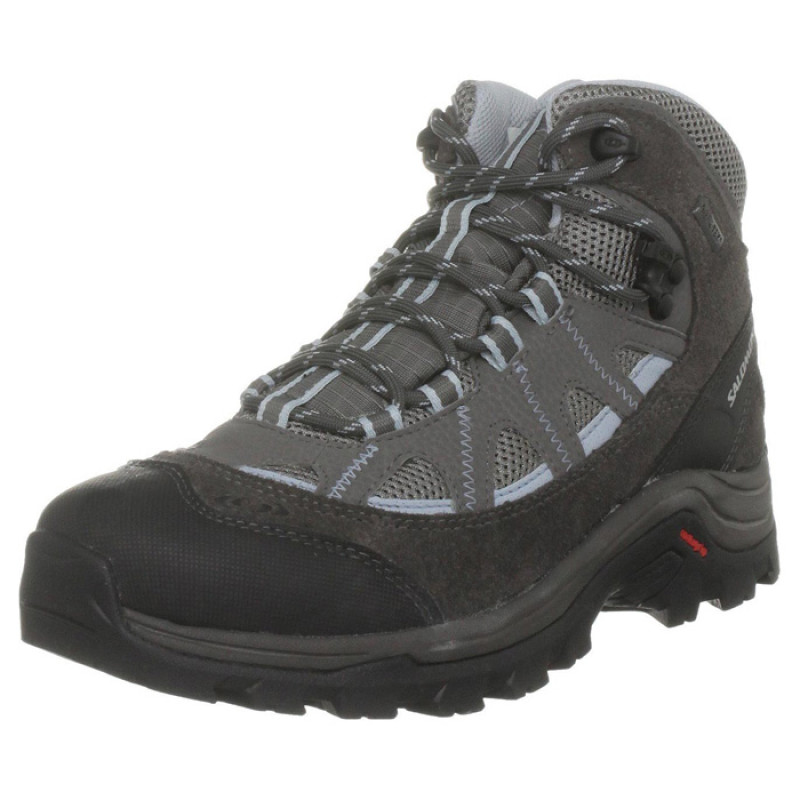 Botte Goretex authentique Salomon W Gris/Azul/négro