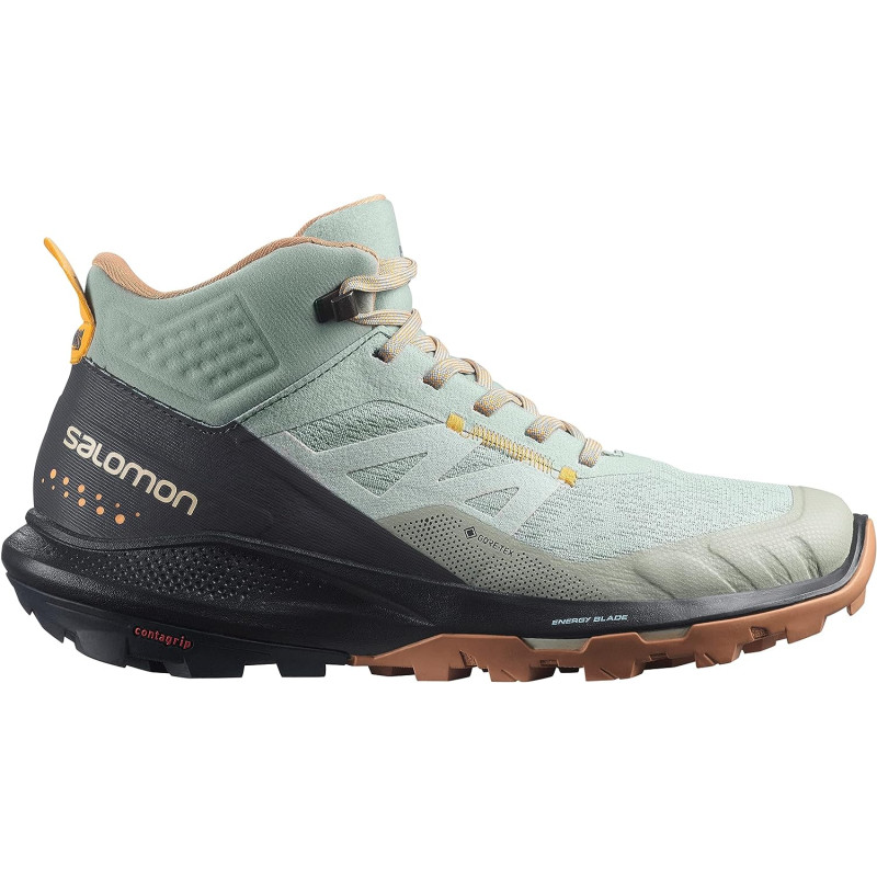 Chaussure Salomon Outpulse Mid GTX W Gris/Crème