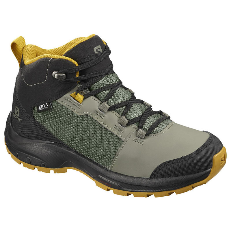 Salomon Outward CSWP Boot J Green/Negro/Amarillo
