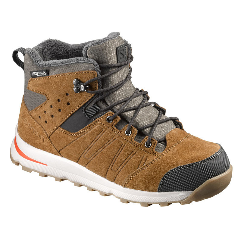 Bota Salomon Utility TS CSWP J Ocre/Marrão