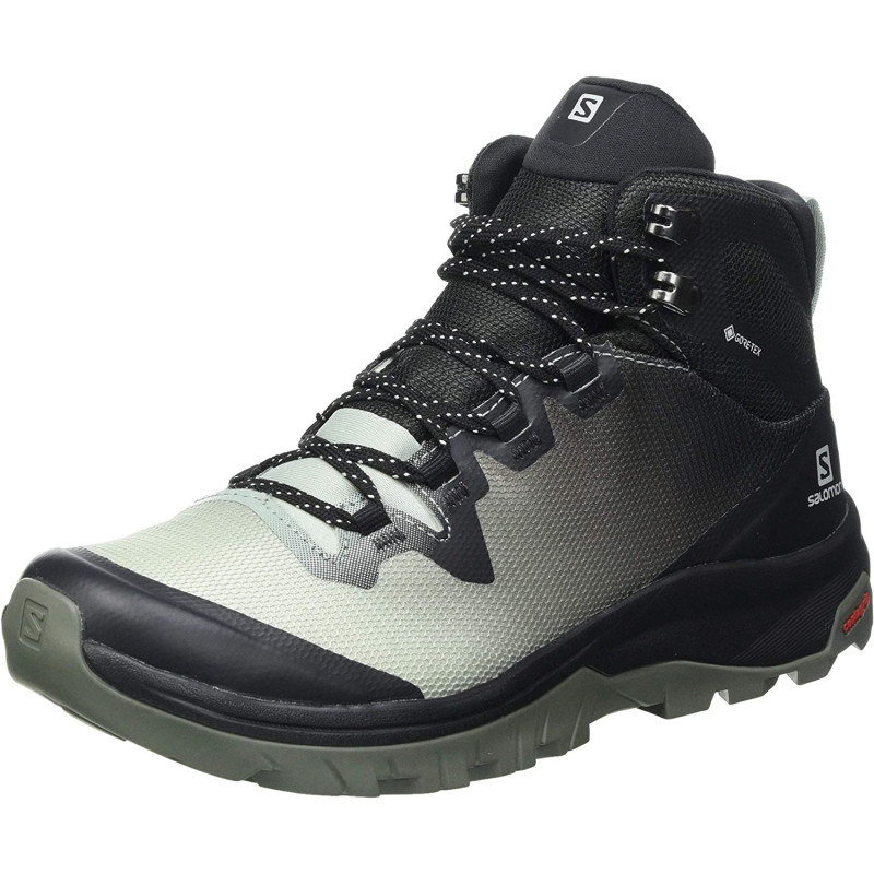 Chaussure Salomon Vaya Mid GTX W Gris Verdâtre / Noir