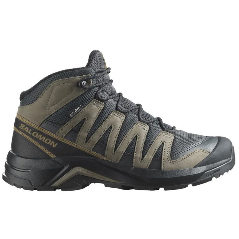 Chaussures Salomon X-Adventure Recon Mid GTX Gris/Noir/Kaki
