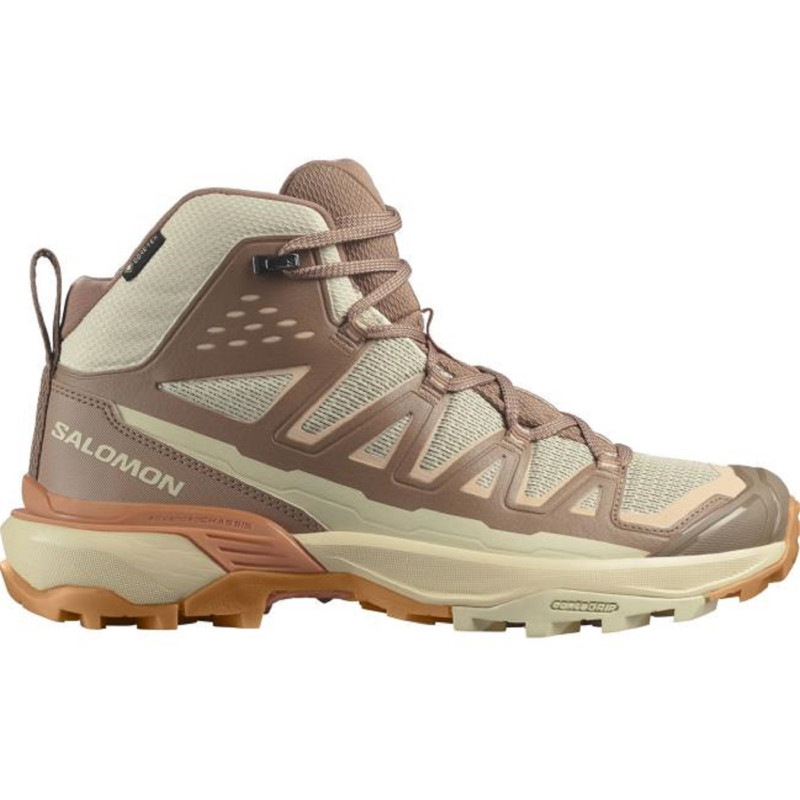 Salomon X Ultra 360 Edge Mid GTX W Beige/Marron Botte