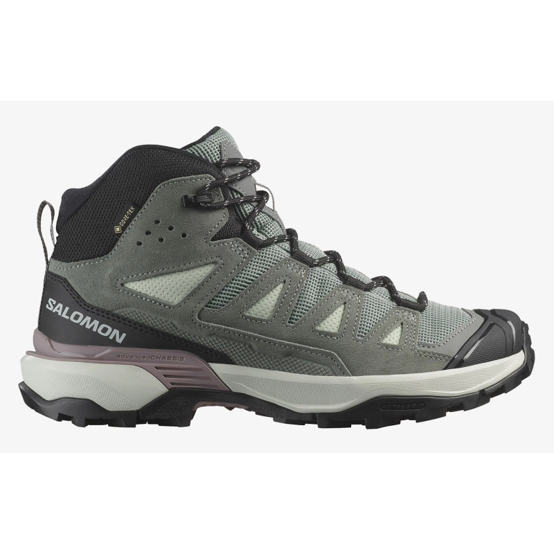 Chaussures Salomon X Ultra 360 LTR Mid GTX W Gris/Vert