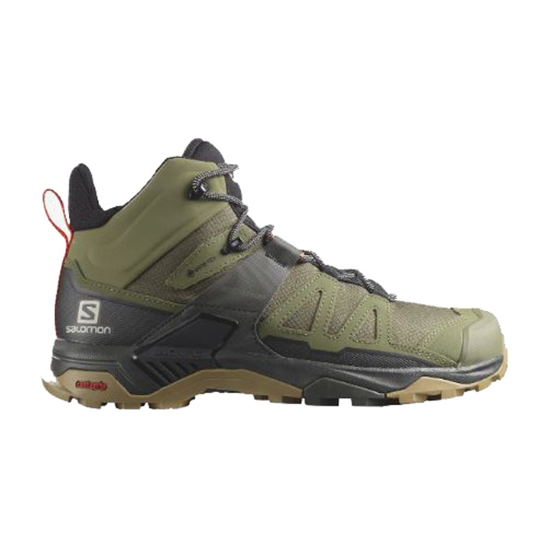 Botte Salomon X Ultra 4 Mid Wide GTX vert olive